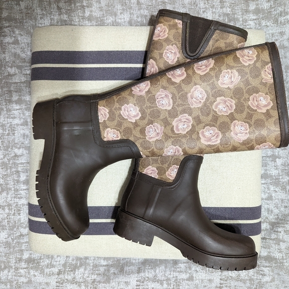 Coach Rain Boots. Limited Edition. - Picture 1 of 5